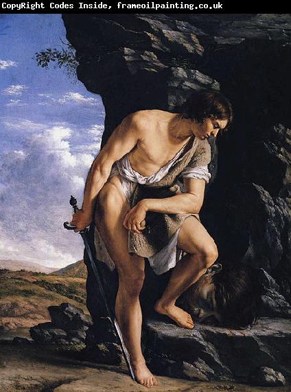 Orazio Gentileschi David Contemplating the Head of Goliath